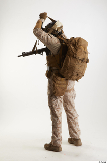 Casey SchneiderParatrooper in Desert Marpat Pose 6 holding gun standing…